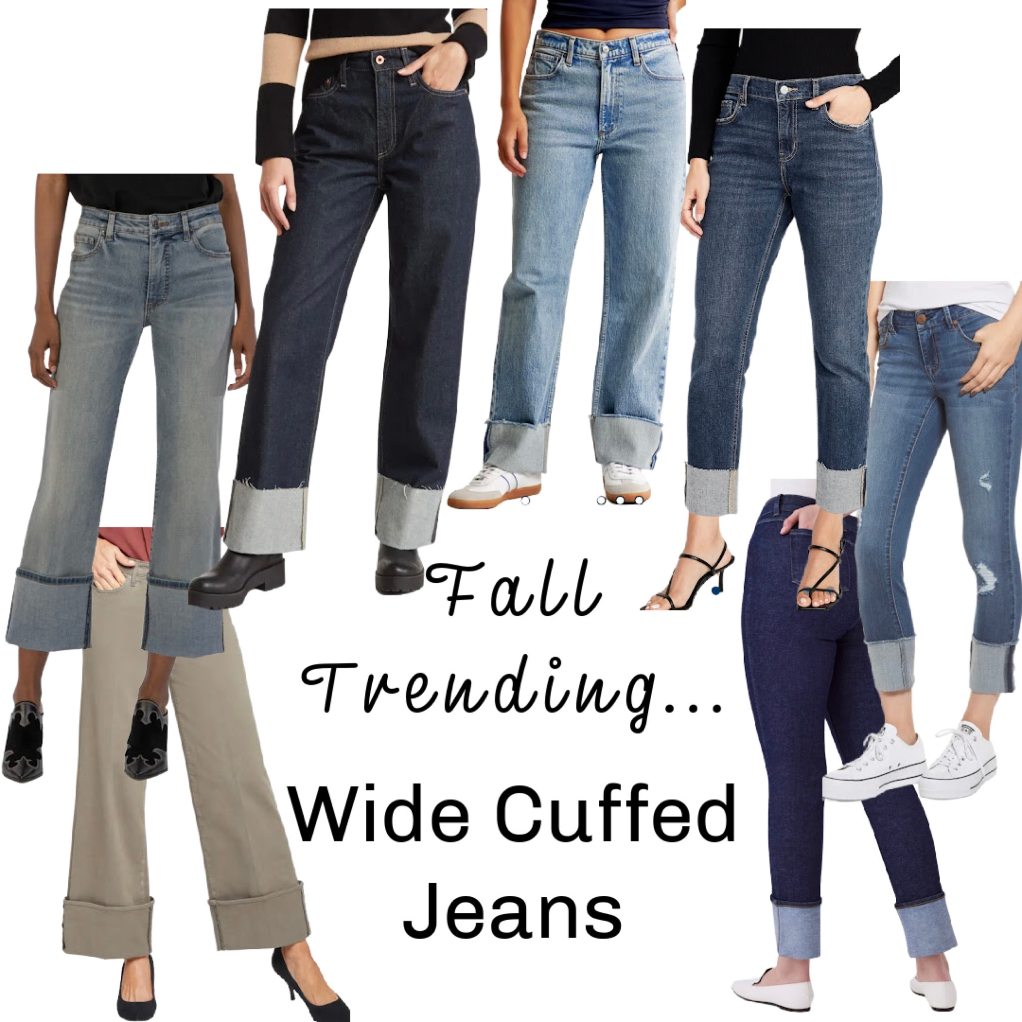 Trending for Fall … wide cuffed jeans 

Straight leg
Skinny
Wide leg
Boyfriend


#LTKcurves #LTKSeasonal #LTKstyletip