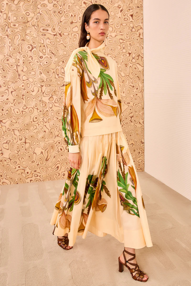 Filagree Midi Skirt - Inner Nature | Ulla Johnson