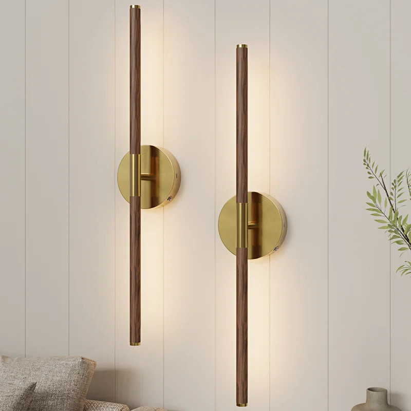 Battery Operated Flush Mounted Wall Sconces With Remote Control (Set of 2) | Wayfair North America
