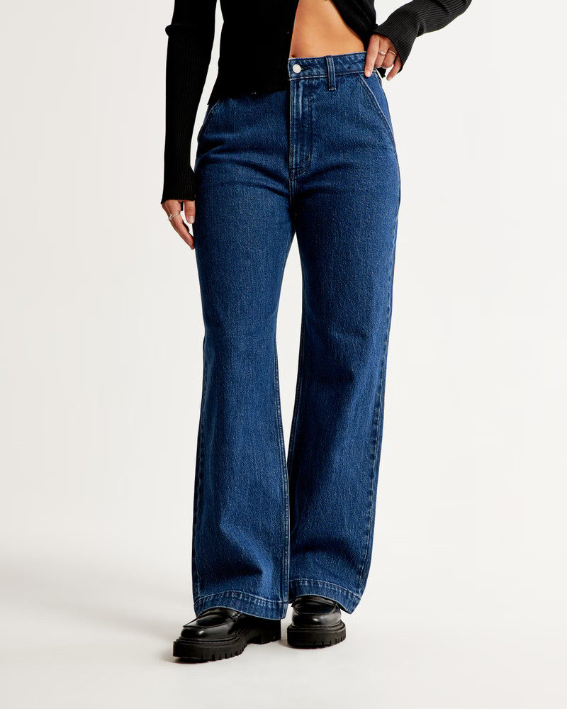 Curve Love High Rise 90s Relaxed Jean | Abercrombie & Fitch (US)