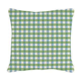 Gale Check Sunbrella Outdoor Pillow - Fawn, 12" x 20" - Ballard Designs | Ballard Designs, Inc.