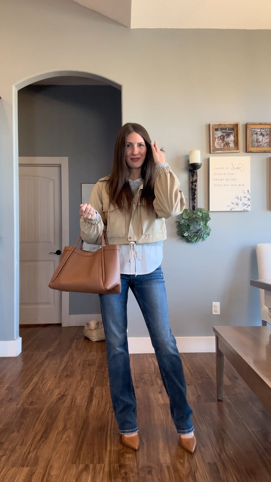 Loving this cropped jacket! 

#LTKSeasonal #LTKootd #LTKFindsUnder50