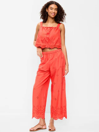 High-Waisted Cut Out Wide-Leg Pant | Old Navy (US)