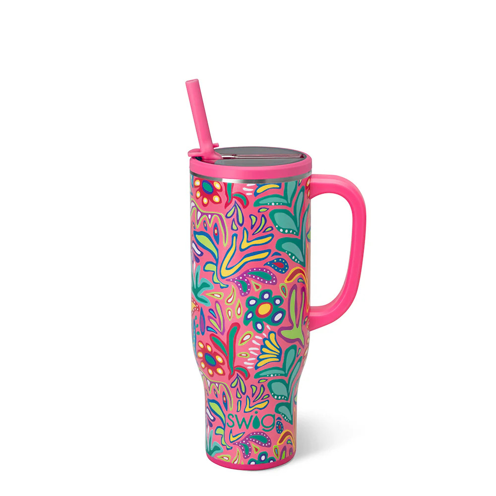 Flora Rosa Mega Mug 30oz | Swig Life