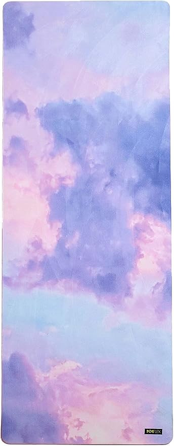 POPFLEX Vegan Suede Yoga Mat With Strap Included - Ultra Absorbent Exercise Mat - Non Slip Yoga M... | Amazon (US)