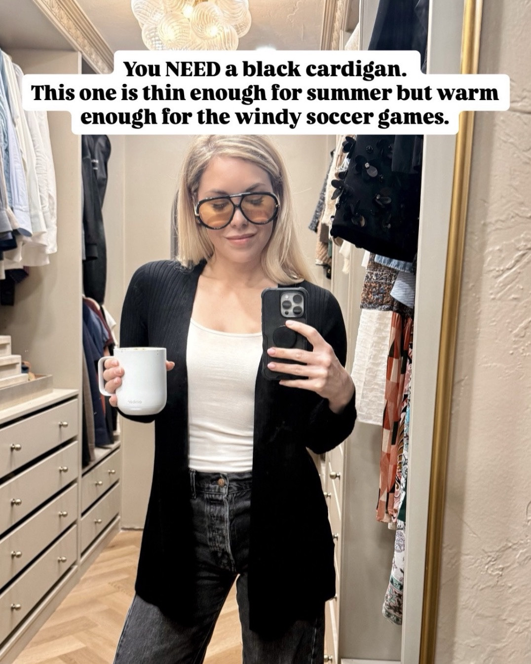 Cozy layers for cool spring mornings. Both of these are perfect for drop off! The tan vest will be so cute for the fall (add long sleeves underneath) and this black cardigan is a closet essential! A must have that looks cute over tops and dresses. Stay warm in the office or on the windy soccer field… yep I’ve entered my soccer mom era. Not sure he’s going to do want to do it though 😅 still trying to find what his sport or hobby is!

Btw these make GREAT Mother’s Day gift ideas!

#LTKSeasonal #LTKfitnessgoals #LTKMothersDay