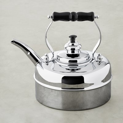 Simplex Kensington No 3 by Newey & Bloomer Chrome Traditional Tea Kettle | Williams-Sonoma