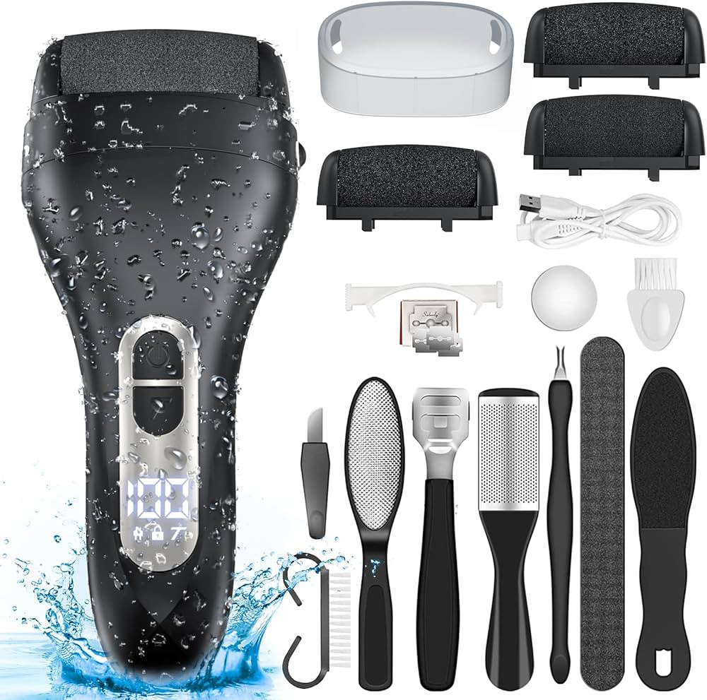 Electric Callus Remover for Feet - with Larger Grinding Head, Portable Pedicure Kit Foot File Cal... | Amazon (US)