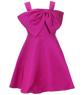 Rare Editions Big Girls 7-16 Sleeveless Bow-Accented Mikado Fit & Flare Dress | Dillard's | Dillard's