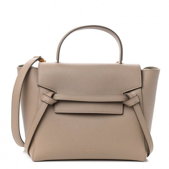 CELINE Grained Calfskin Micro Belt Bag Light Taupe | FASHIONPHILE | FASHIONPHILE (US)