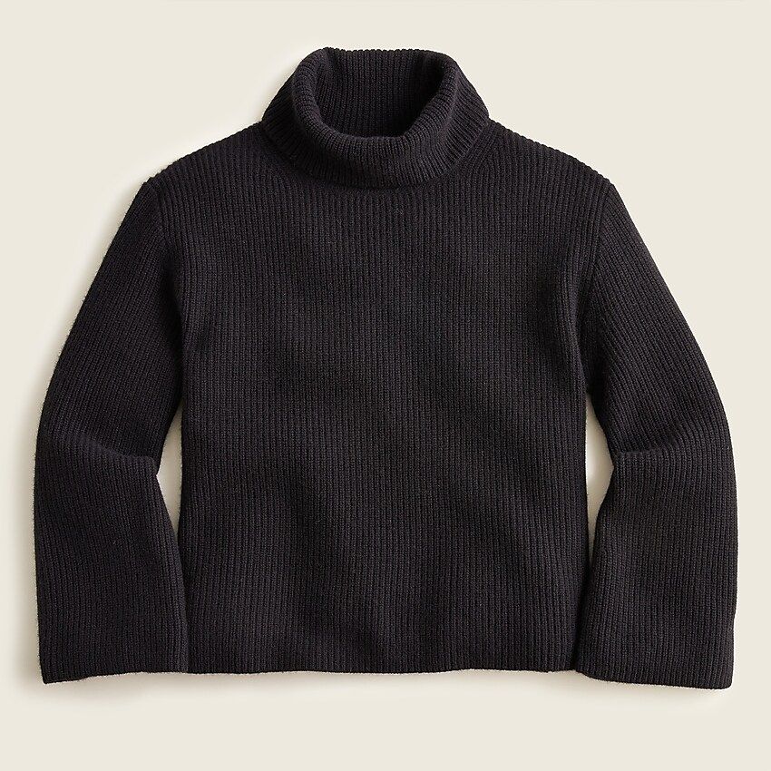 Wool and recycled cashmere relaxed turtleneck | J.Crew US