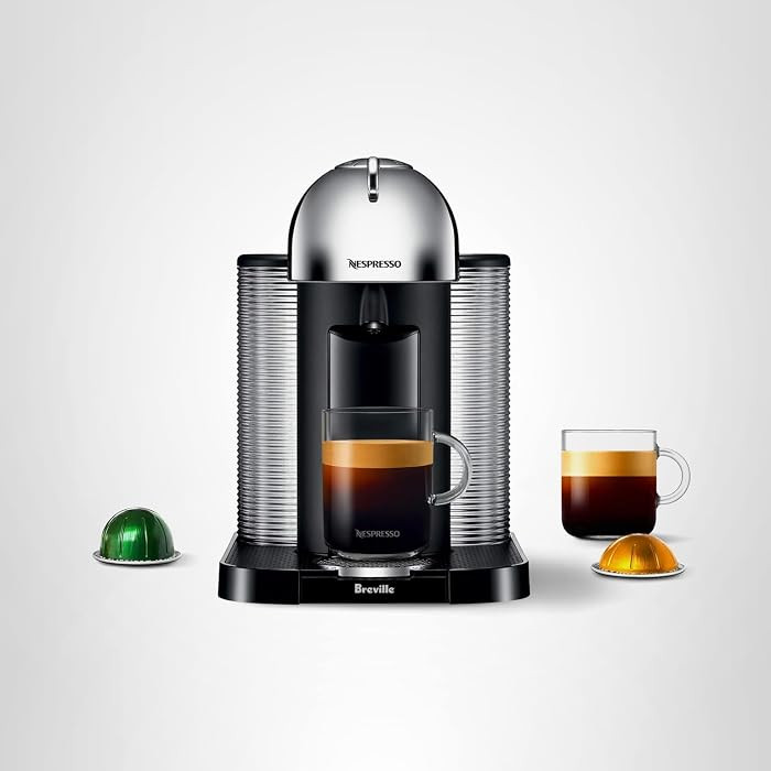 Nespresso Vertuo Coffee and Espresso Maker by Breville, Chrome | Amazon (US)
