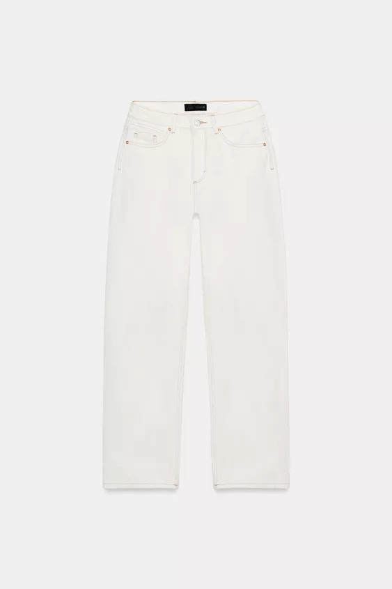 JEANS Z.03 STRAIGHT HIGH-WAIST LONG LENGTH | Zara UK