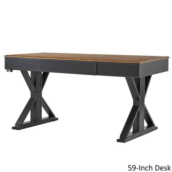 Cabella Adjustable Height X-base Standing Desk by iNSPIRE Q Classic - Overstock - 19668048 | Bed Bath & Beyond