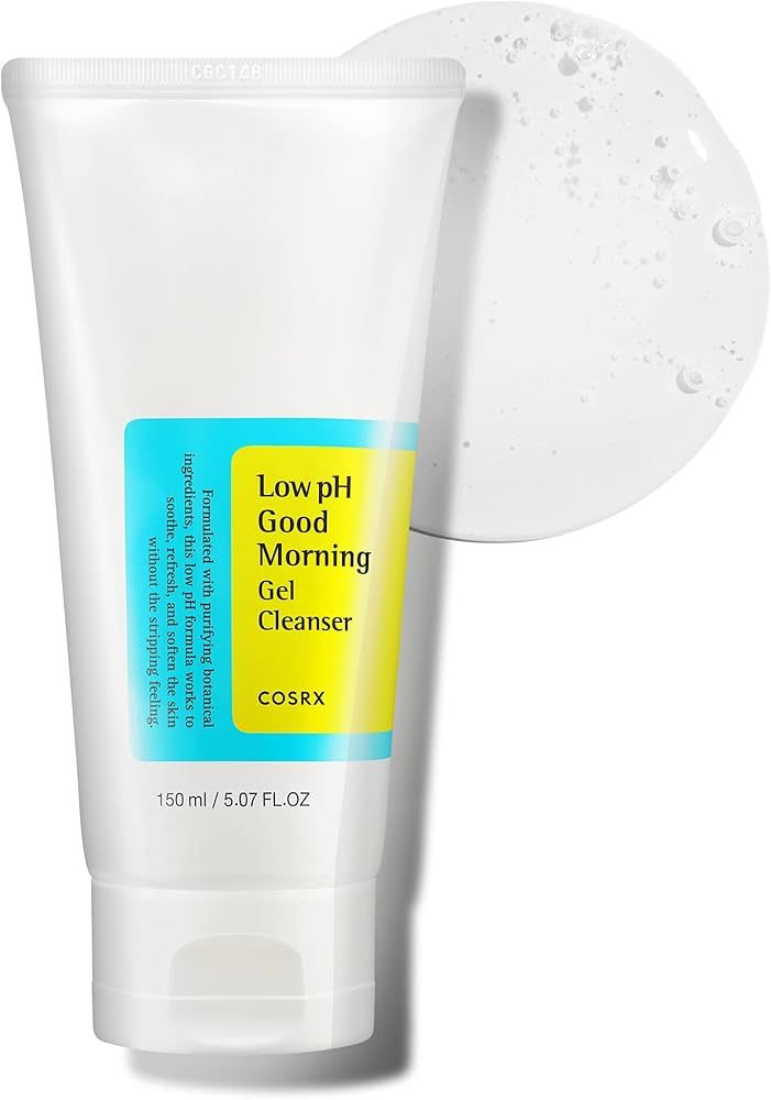 COSRX Low pH Good Morning Gel Cleanser 5.07 fl.oz/150ml, Daily Mild Face Cleanser for Sensitive S... | Amazon (US)