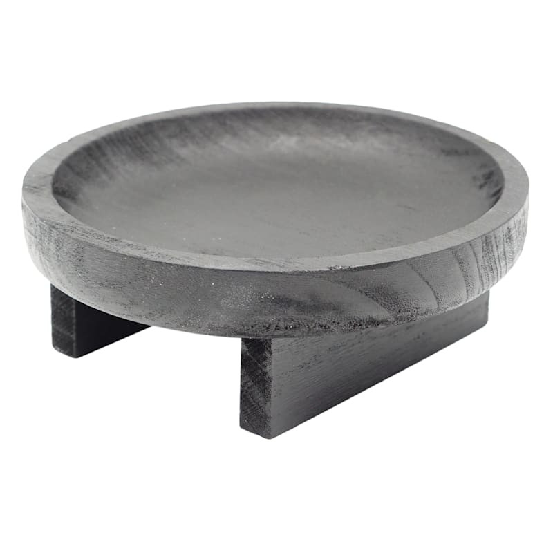 Black Wooden Plant Stand, Small | At Home