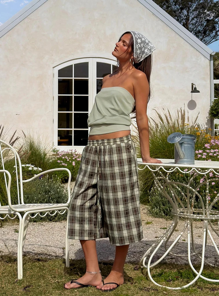Tucka Long Line Baggy Shorts Multi Check | Princess Polly US
