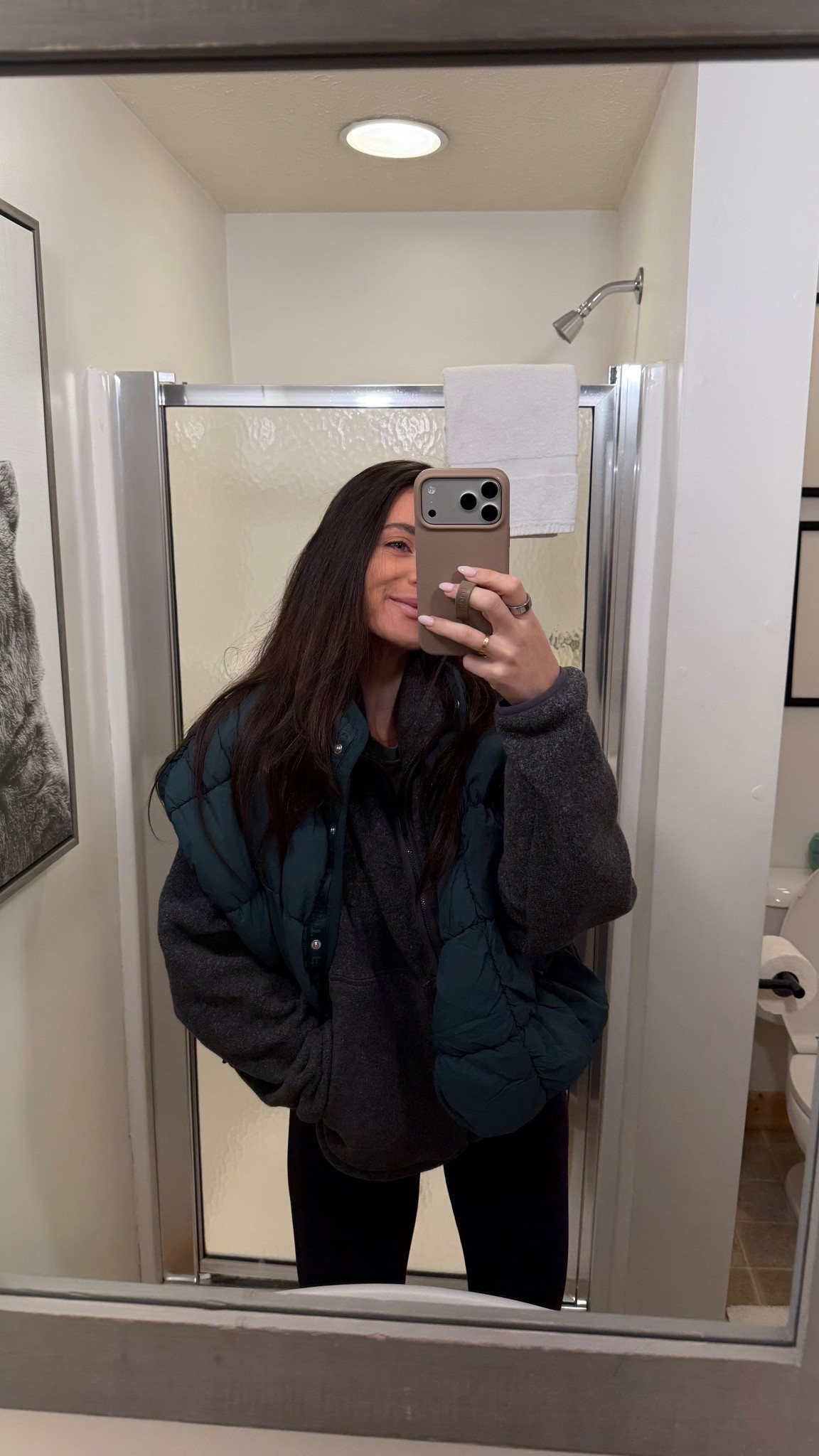 Obsessed with cozy winter layers 🤍 This oversized hoodie paired with a puffer vest is my go-to mom uniform for cold mornings, travel days, and running errands. Comfortable, warm, and easy to throw on while still looking put together #winteroutfit #cozyoutfit #momoutfit #casuallayers #puffervest #oversizedhoodie #athleisurewear #neutraloutfit #everydayoutfit #comfortablefashion #winterstyle #ltkunder100 #ltkstyle #ltkfinds #ltkwinter #momstyle #cozystyle #errandoutfit #traveloutfit #coldweatherstyle

#LTKActive #LTKTravel #LTKSeasonal