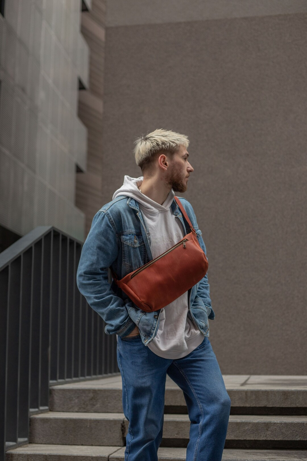 Leather Fanny Pack, Gift for Man and Woman, , Leather Waist Pack, Leather Handmade Belt Bag, Belt... | Etsy (US)