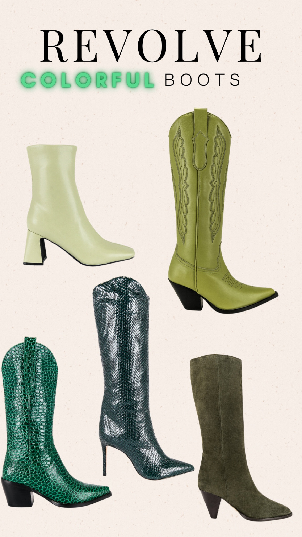 Green boots to add to your fall wardrobe! 

#LTKshoecrush #LTKstyletip #LTKSeasonal