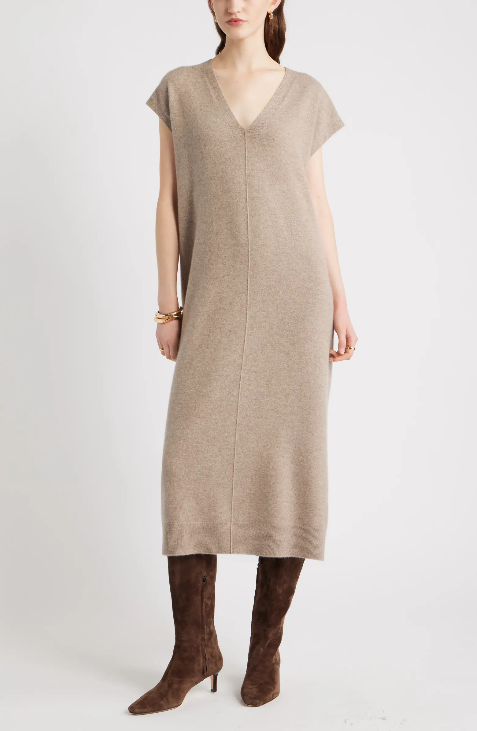 Wool & Cashmere Blend Shift Dress | Nordstrom