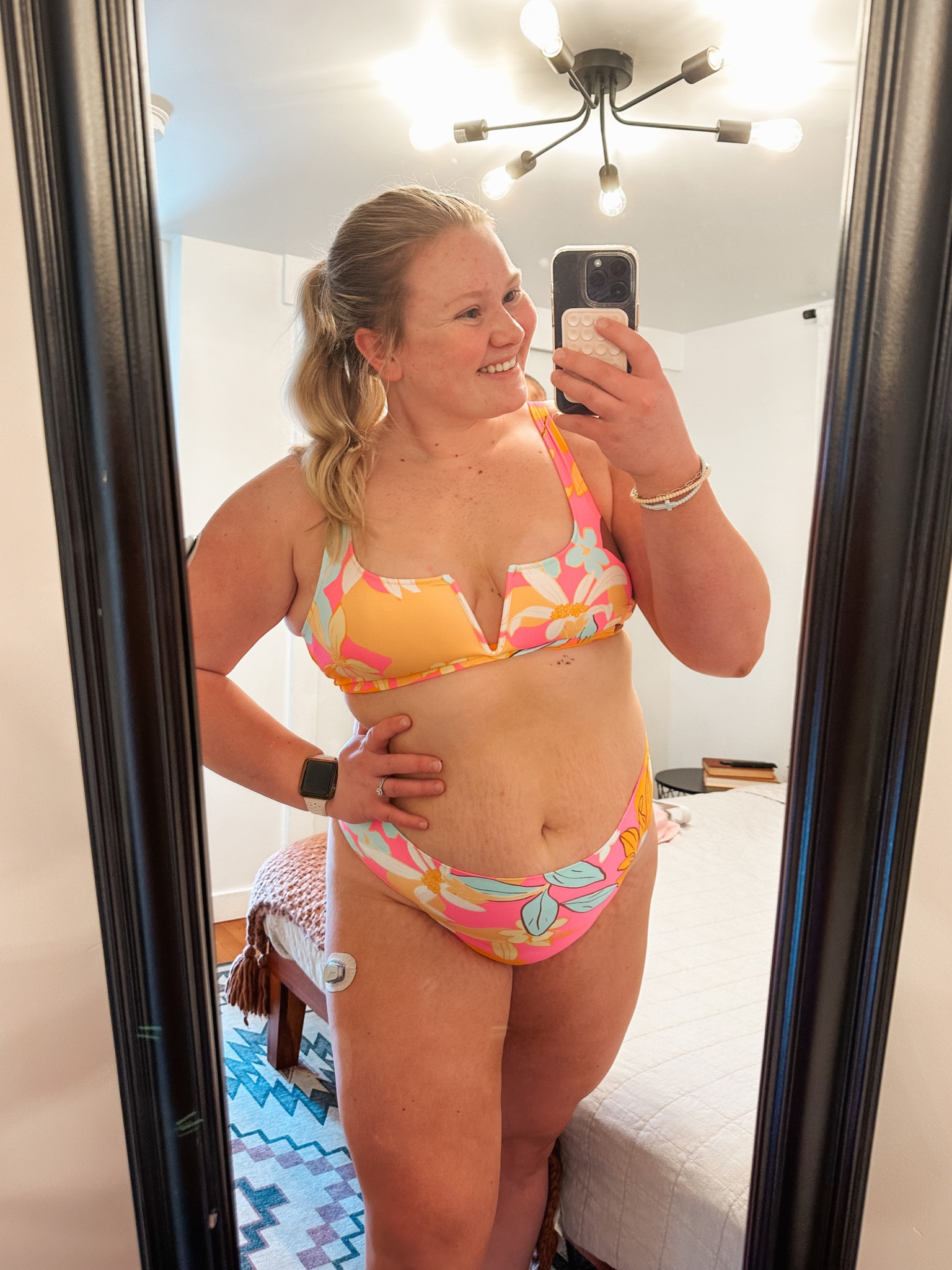 Adorable set from Aerie! On clearance now! Wearing large in both top and bottom

#LTKunder50 #LTKswim #LTKcurves