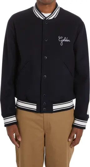 Golden Goose Logo Emboidered Wool Varsity Jacket | Nordstrom | Nordstrom