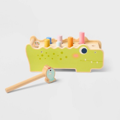 Alligator Pounding Bench - Gigglescape™: Push & Pull Toy, 18+ Months, Creativity & Motor Skills, Plywood & Wood | Target