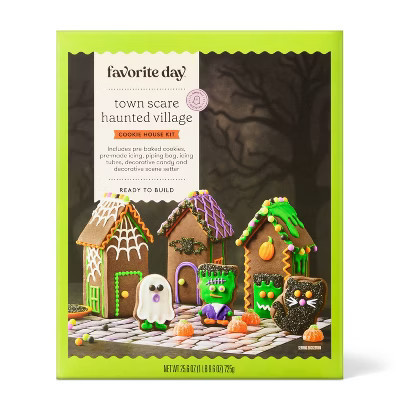 Halloween Town Scare Haunted Village Cookie House Kit - 25.6oz - Favorite Day™ | Target