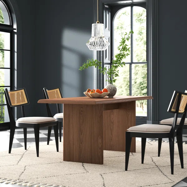 Marylyn 70'' Solid Wood Trestle Dining Table | Wayfair North America