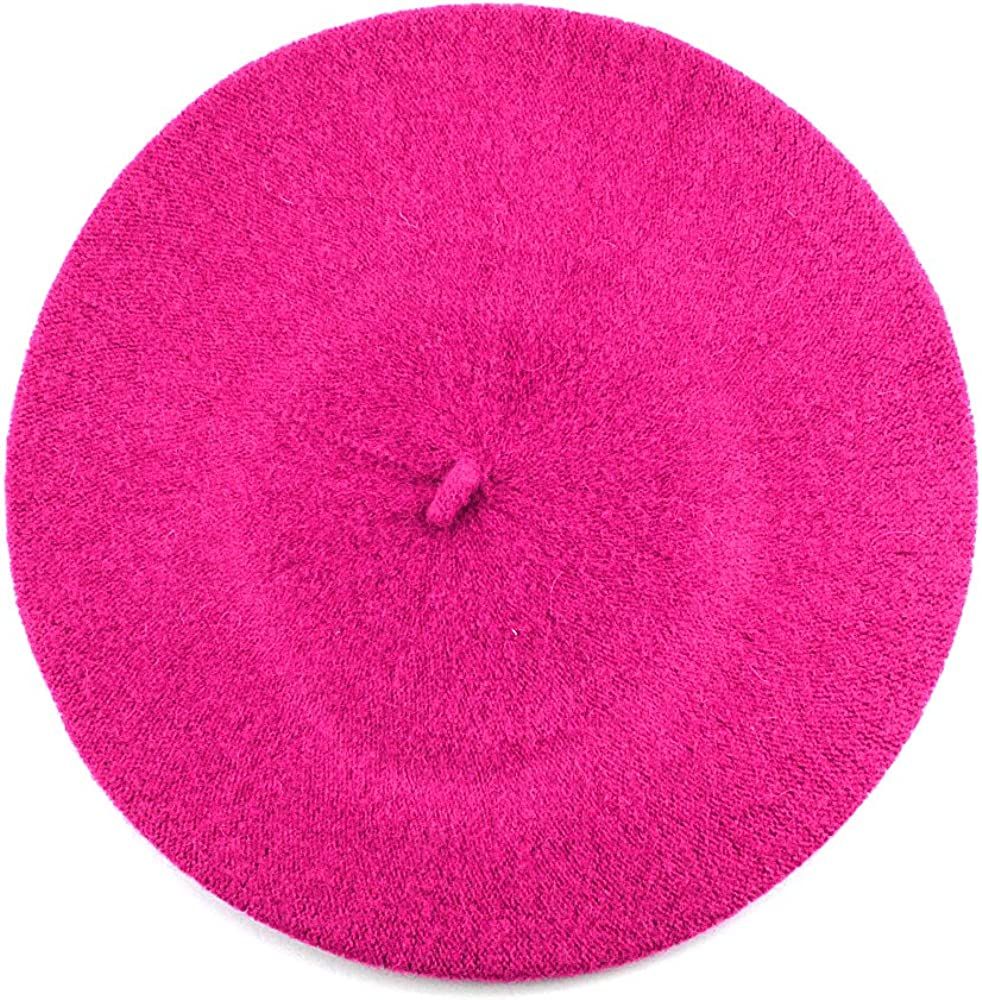 NYFASHION101 French Style Lightweight Casual Classic Solid Color Wool Beret | Amazon (US)
