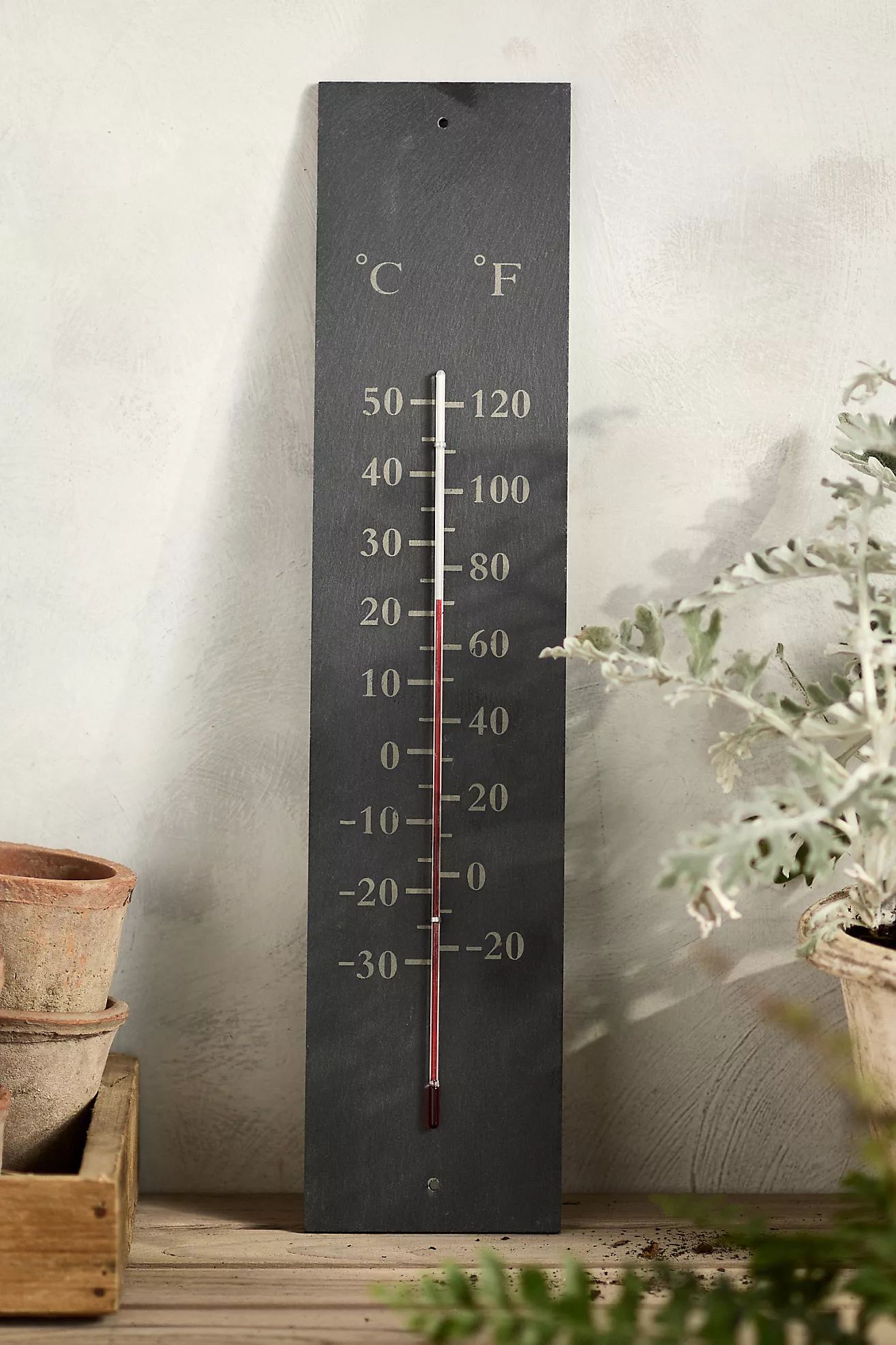 Outdoor Slate Thermometer | Terrain