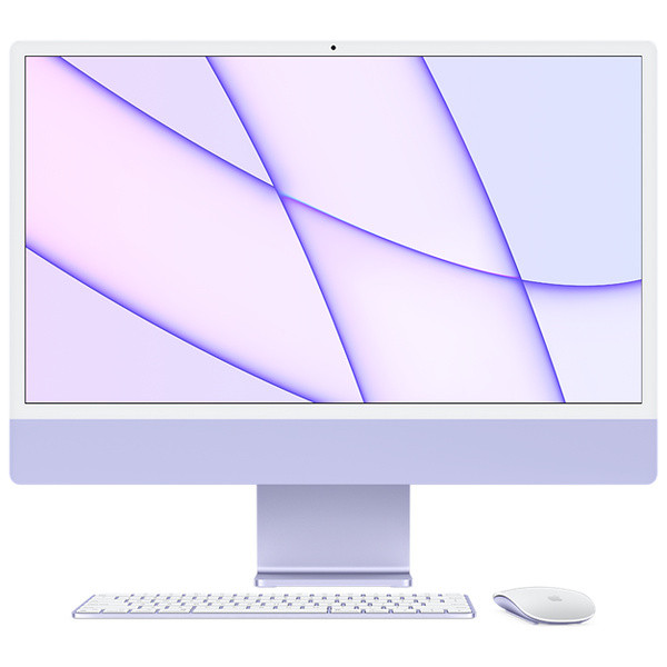 iMac - Purple with 24-inch 4.5K Retina display - M1 Chip, 256GB SSD with Magic Keyboard with Touch I | Apple (US)