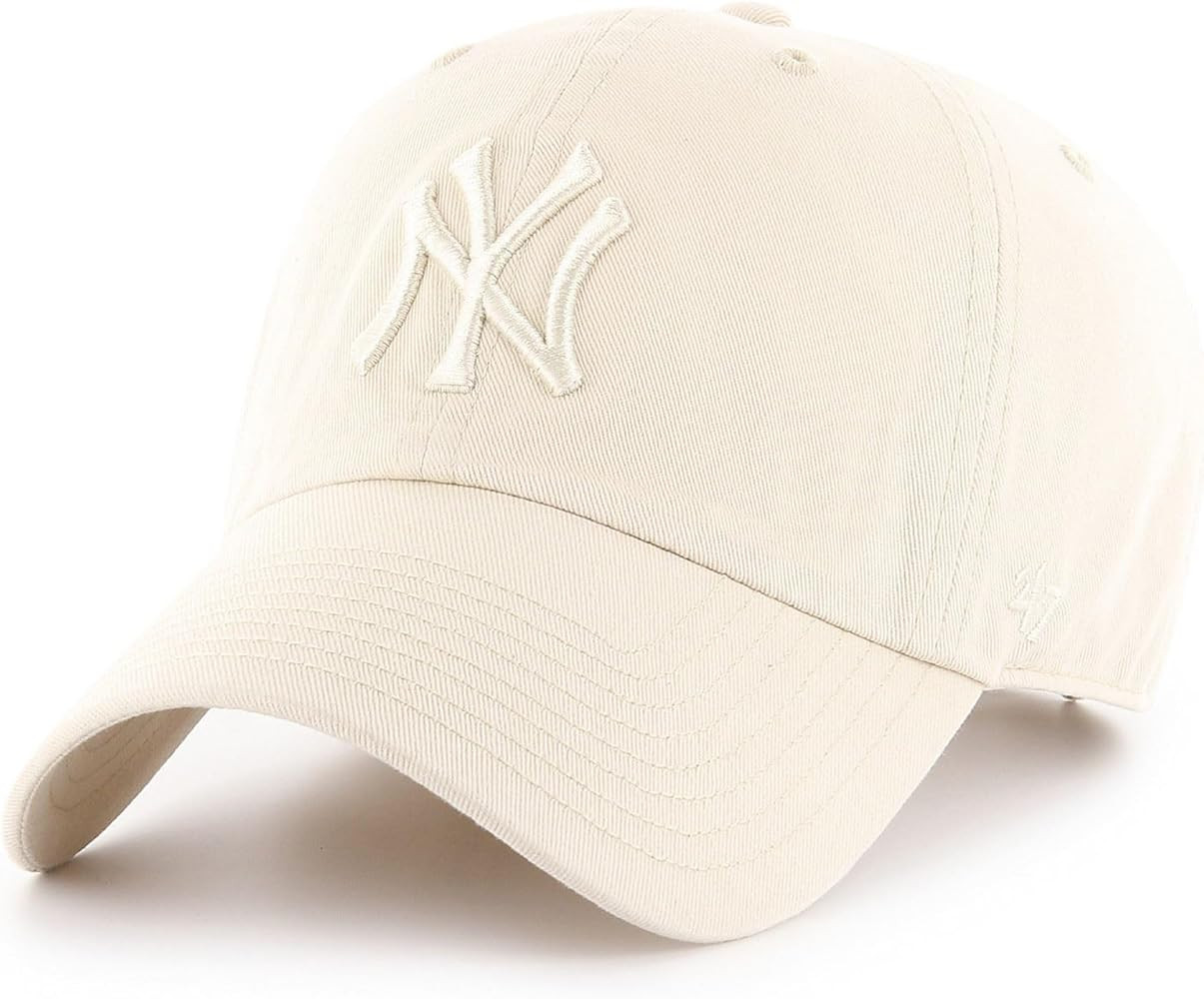 47 New York Yankees MLB Clean Up Natural Adjustable Cap | Amazon (US)