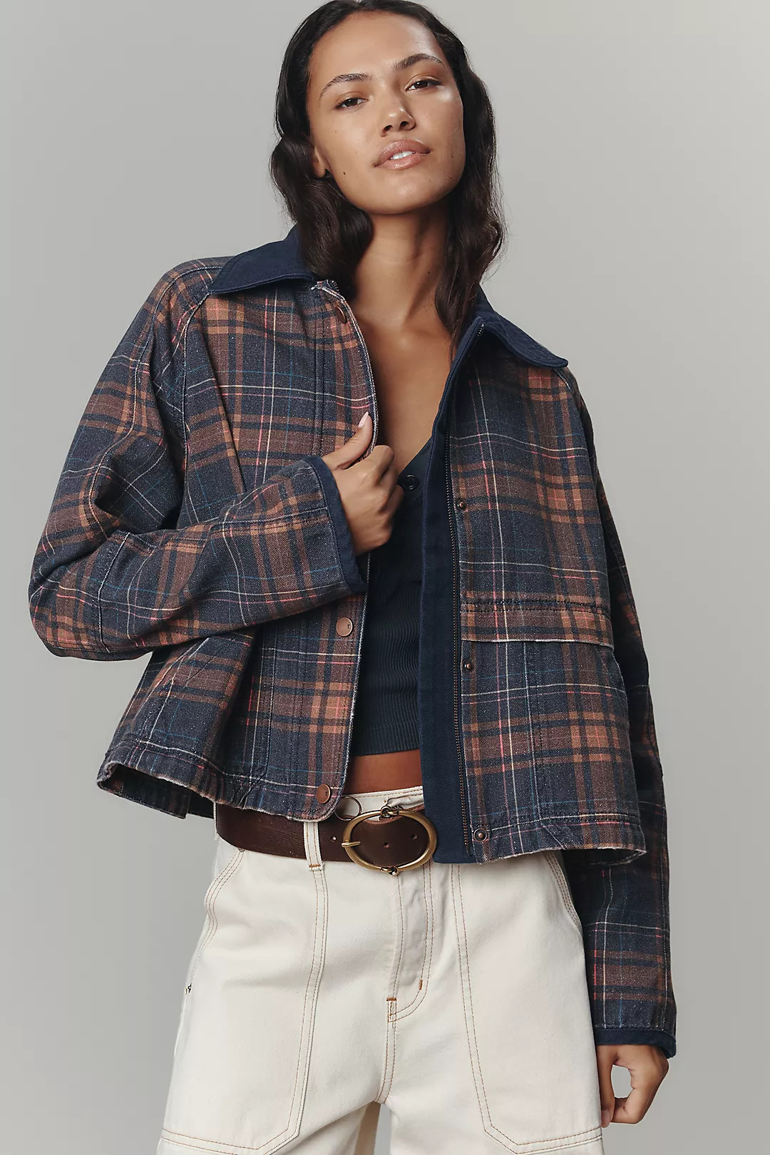 The Lexie Cropped Workwear Jacket by Pilcro | Anthropologie (US)
