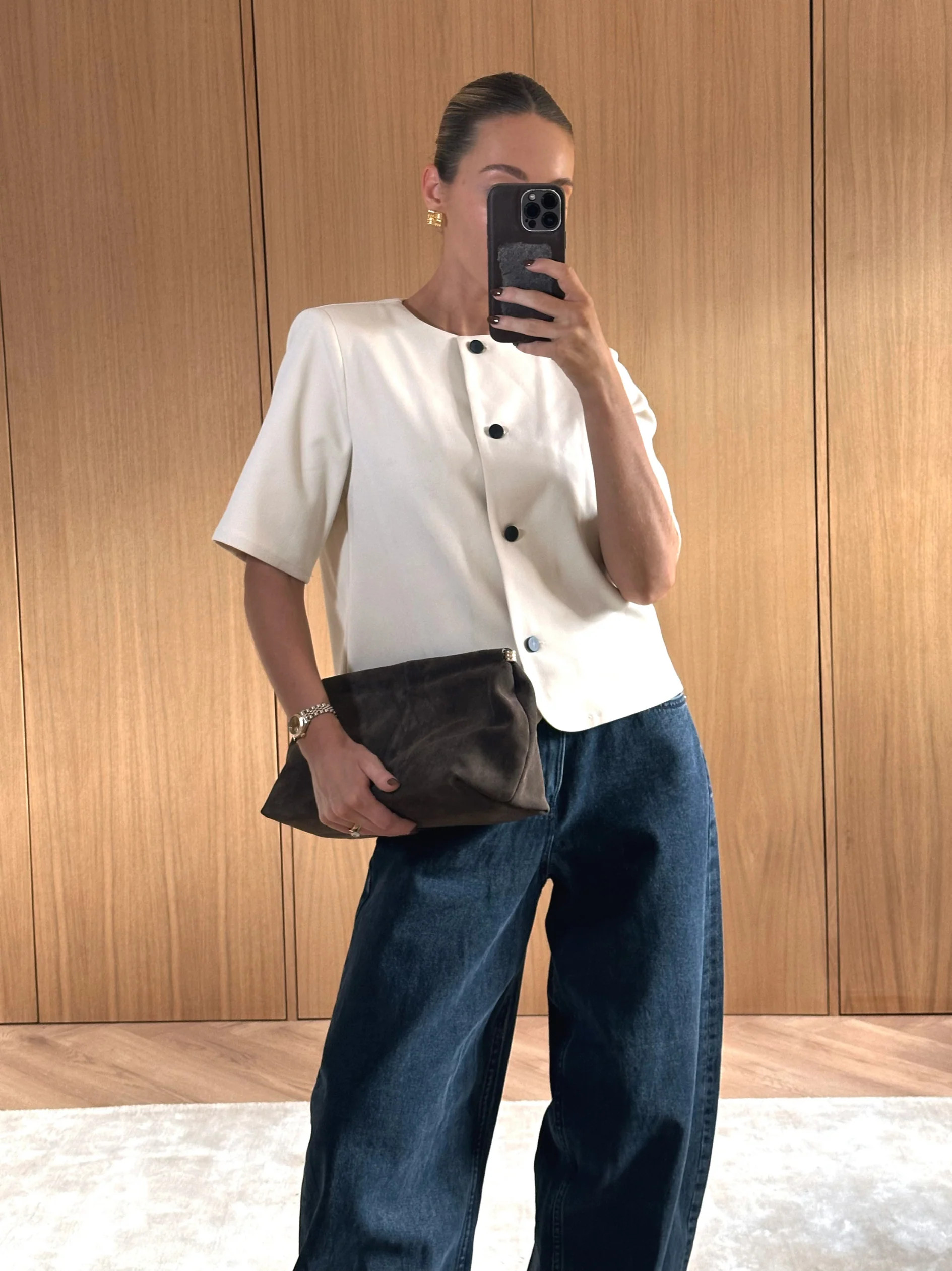 Essie Short Sleeve Button Down Top | Pretty Lavish (UK)