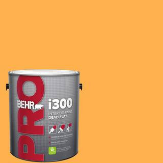 BEHR PRO 1 gal. #P250-6 Splendor Gold Dead Flat Interior Paint PR31301 - The Home Depot | The Home Depot