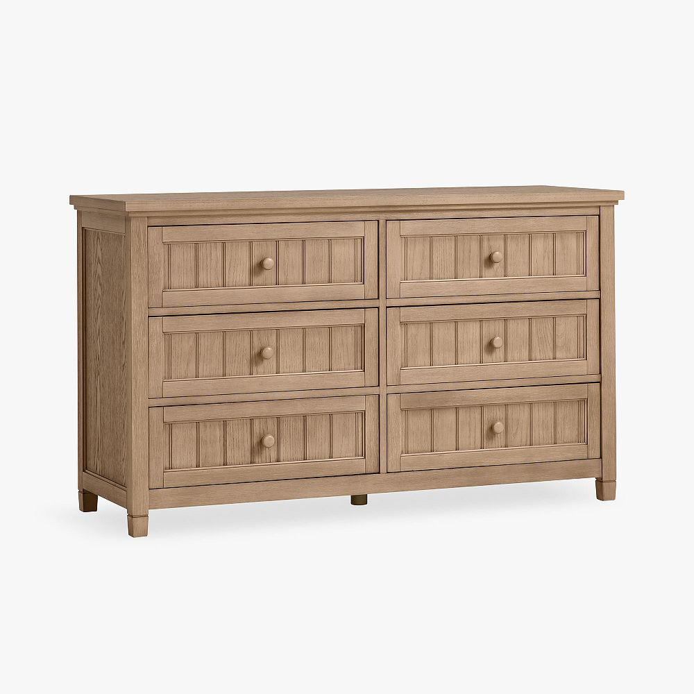 Beadboard 6-Drawer Dresser (56w x 19d") | Pottery Barn Teen