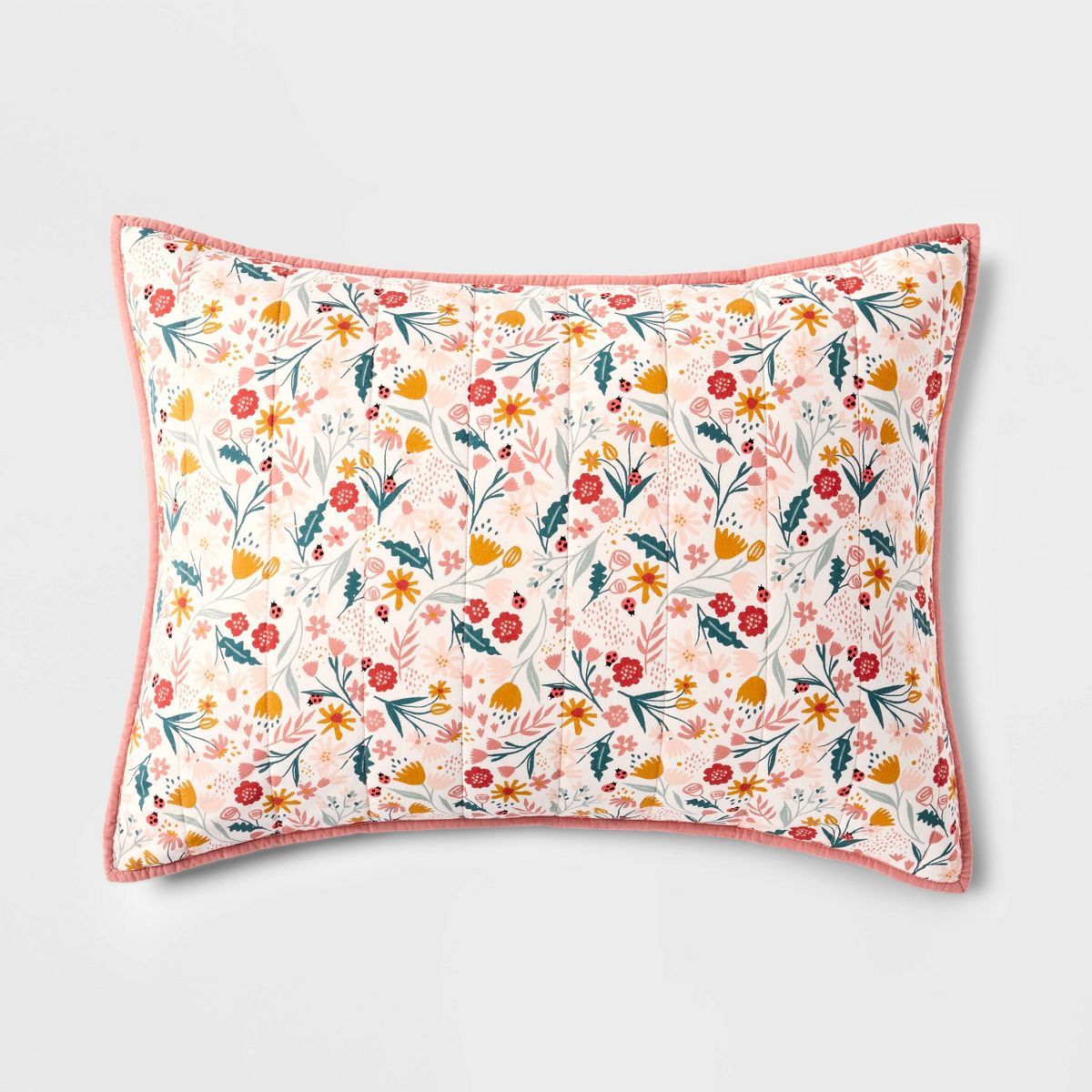 Floral Cotton Reversible Kids' Sham - Pillowfort™ | Target
