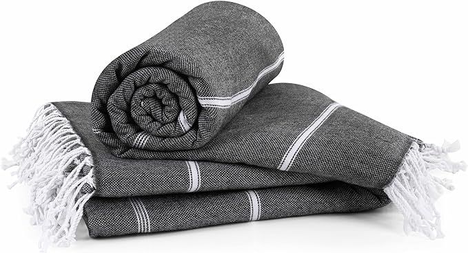 Utopia Towels Pack of 2 Turkish Beach Towel (40x72 Inches), Oversized 100% Cotton Sand Free Light... | Amazon (US)