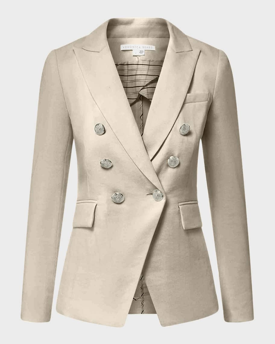 Veronica Beard Miller Linen Dickey Jacket | Neiman Marcus