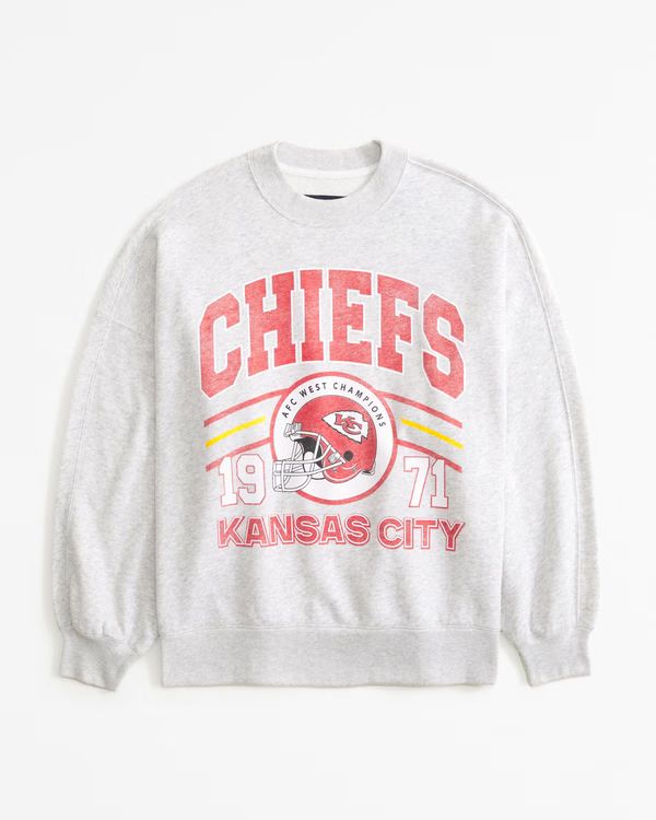Kansas City Chiefs Graphic Oversized Sunday Crew | Abercrombie & Fitch (US)
