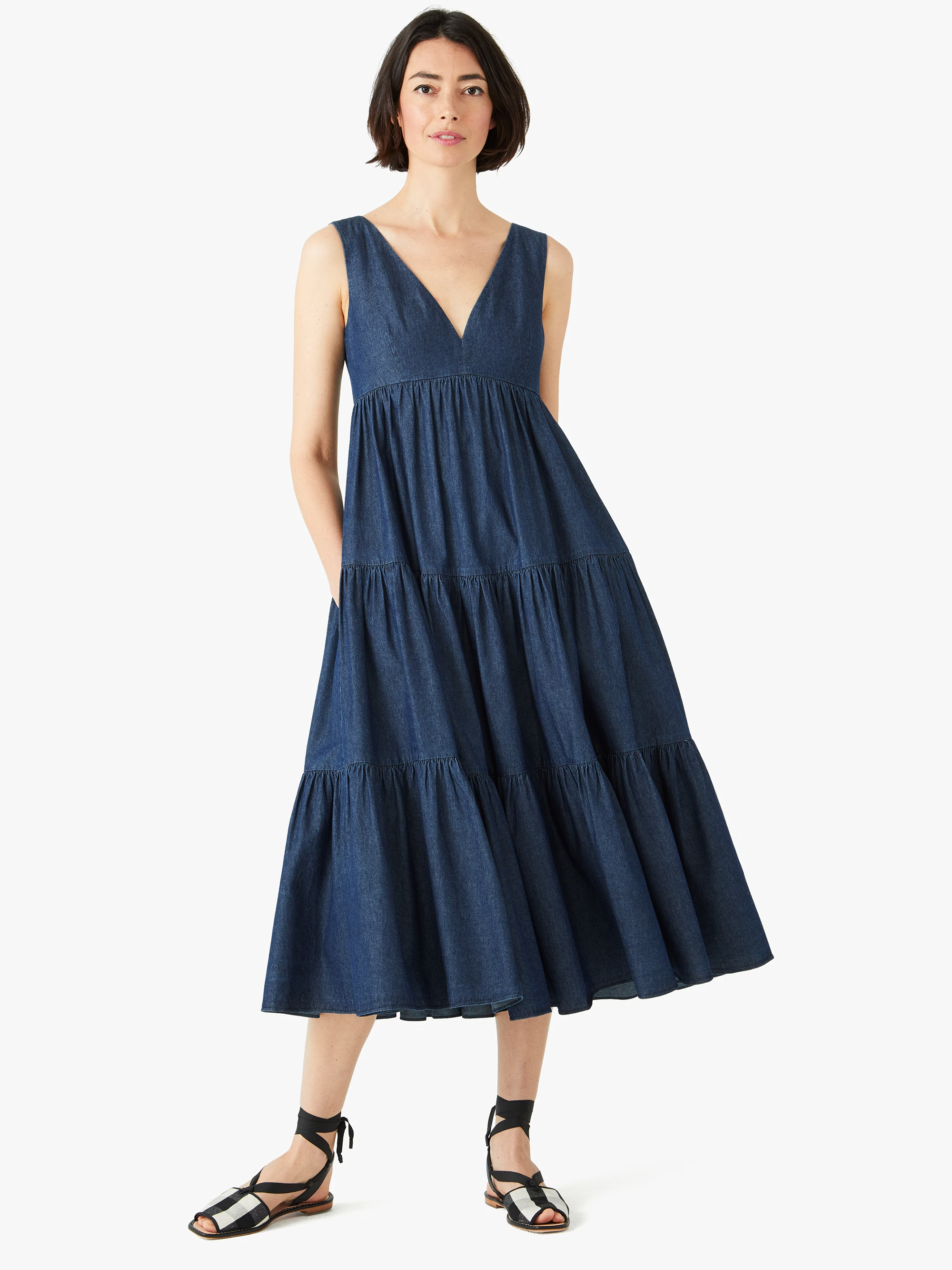 chambray vineyard midi dress | Kate Spade (US)