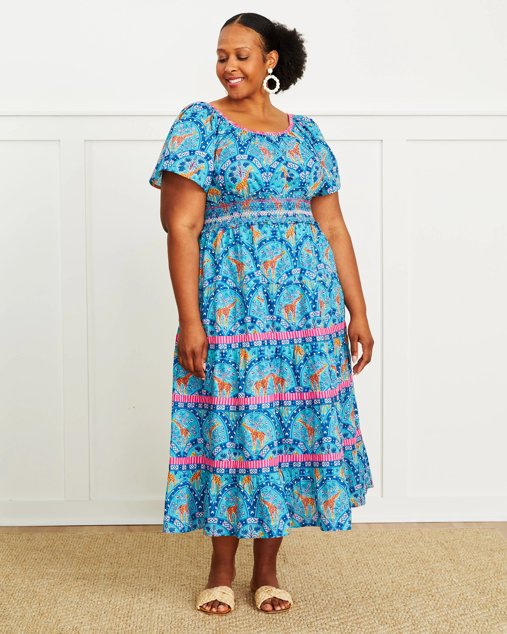 Seeking Shade - Penciled In Dress - Robin's Egg Blue | Printfresh