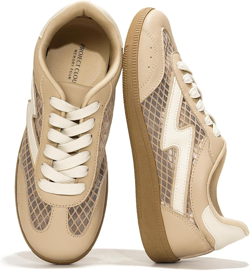 Project Cloud Sneakers for Women - Lace-Up Shoes for Women Trendy Women Sneakers with Memory Foam... | Amazon (US)