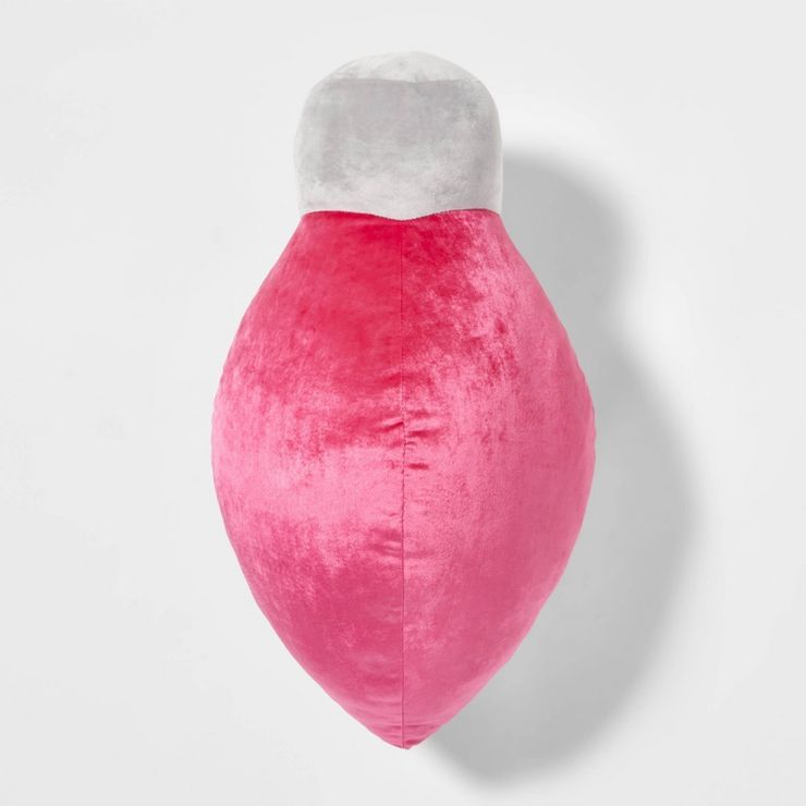 24.5&#34; Oversized String Light Bulb Pillow Pink - Wondershop&#8482; | Target