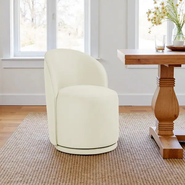 23" W Upholstered Swivel Side Chair for Dining Room, Balcony, Parlour - Bed Bath & Beyond - 42938... | Bed Bath & Beyond