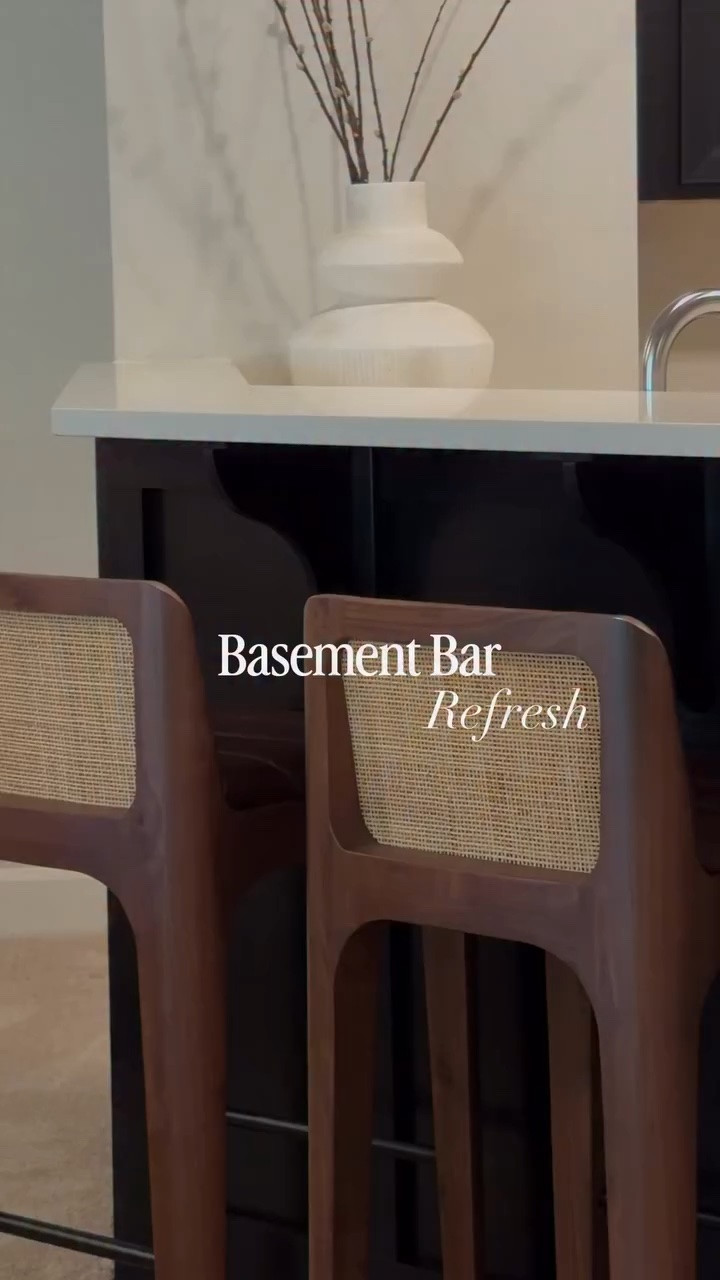 Finally a bar stool that checks all the boxes! Comment YES PLEASE for links!

These counter stools from @denver_modern are built to last and I knew I HAD to have them for our basement! They are beautiful, sturdy + fit as if they were always meant to be there. I am loving the cane back, walnut frame + the quality on the leather seats is amazing! 
 
Make sure you’re following me @thehartlandhome to receive direct links in your DMs! @shop.ltk 

#interiordetails #dreamhome #basementdesign #newbuild #basementbar