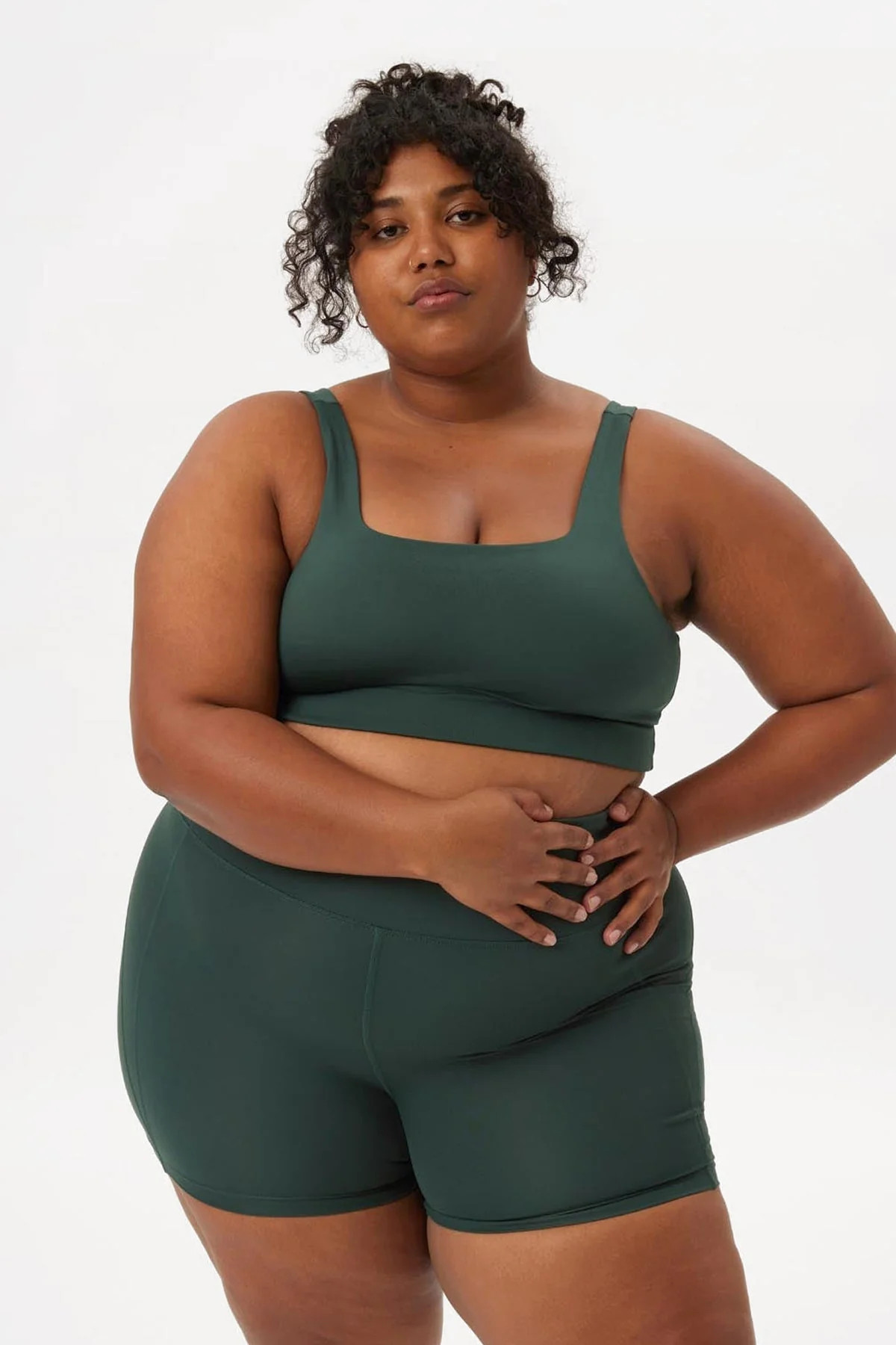 Moss Tommy Cropped Bra | Girlfriend Collective