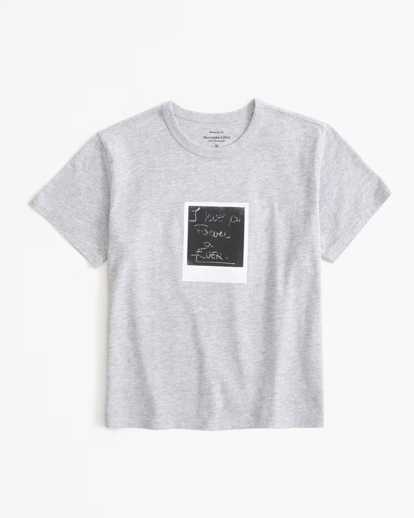 Women's Short-Sleeve Maripol Graphic Skimming Tee | Women's Tops | Abercrombie.com | Abercrombie & Fitch (US)
